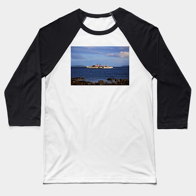 The Paddle Steamer Waverley Baseball T-Shirt by Jane Braat